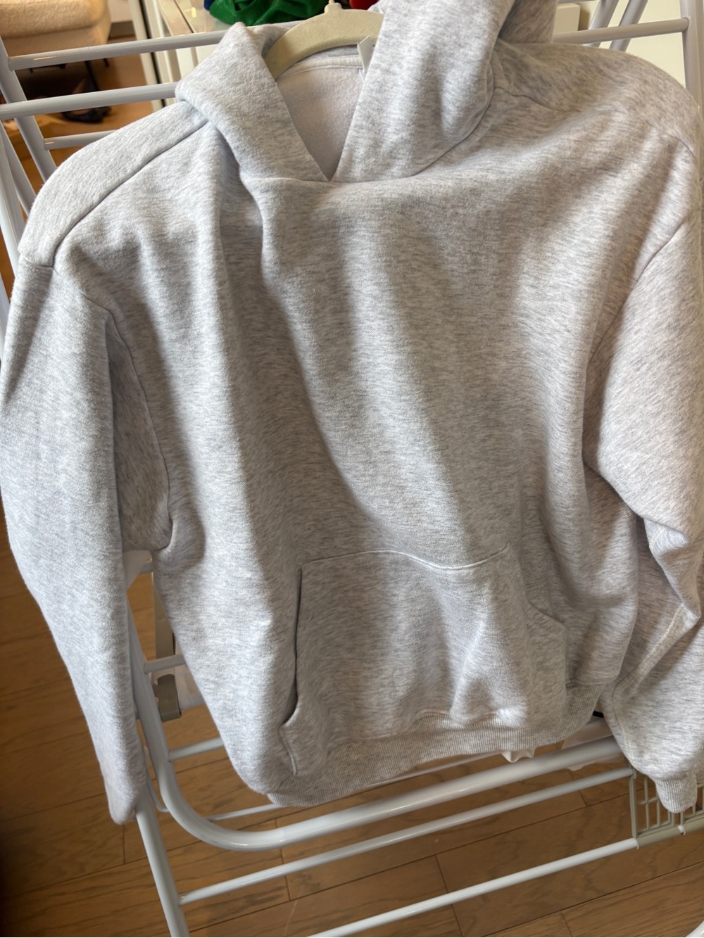 SKIMS Heather Gray Pullover Hoodie
